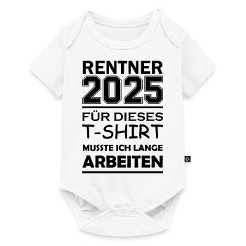 rentner 2025 - Baby Premium Kurzarmbody - Weiß - Vorne