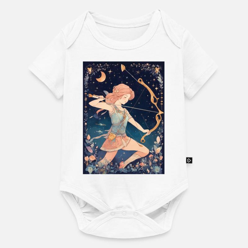Sternzeichen Schütze - Baby Premium Kurzarmbody - Weiß