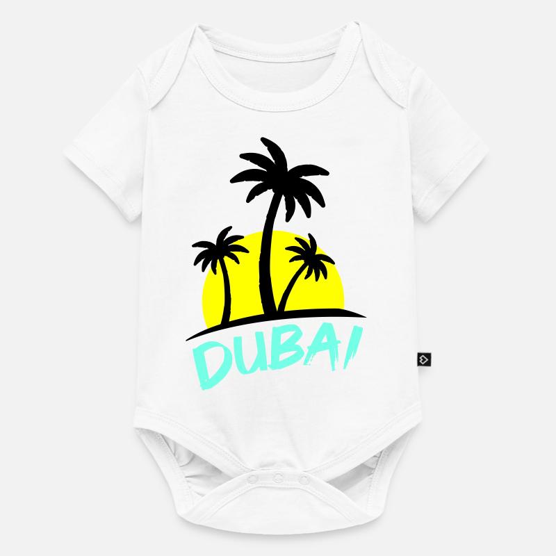 dubai - Baby Premium Kurzarmbody - Weiß