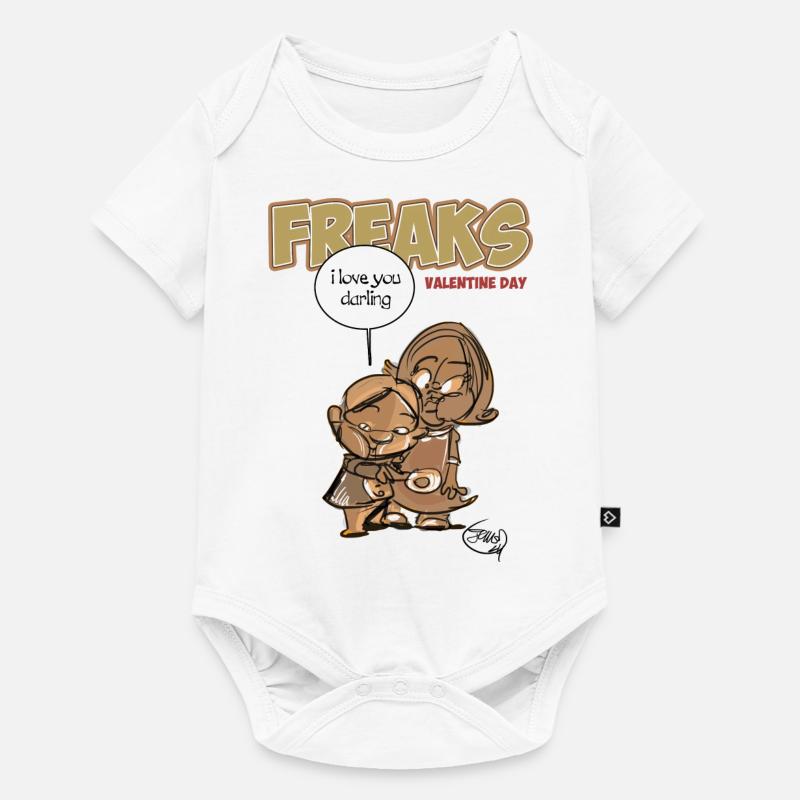 freaks valentin - Body à manches courtes Premium Bébé - blanc