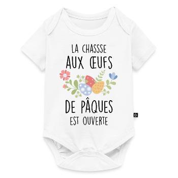 La chasse aux œufs de pâques / cadeau pâques - Body à manches courtes Premium Bébé - blanc - Devant