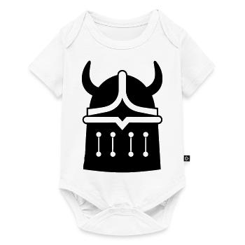 Viking Helmet Warrior - Baby Premium short-sleeve bodysuit - white - Front