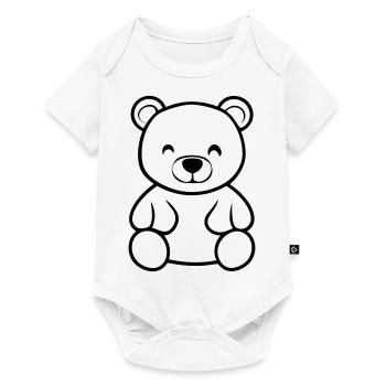 Ours en peluche - Body à manches courtes Premium Bébé - blanc - Devant