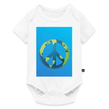 Signes de paix - Paix - Sauver le monde - Body à manches courtes Premium Bébé - blanc - Devant
