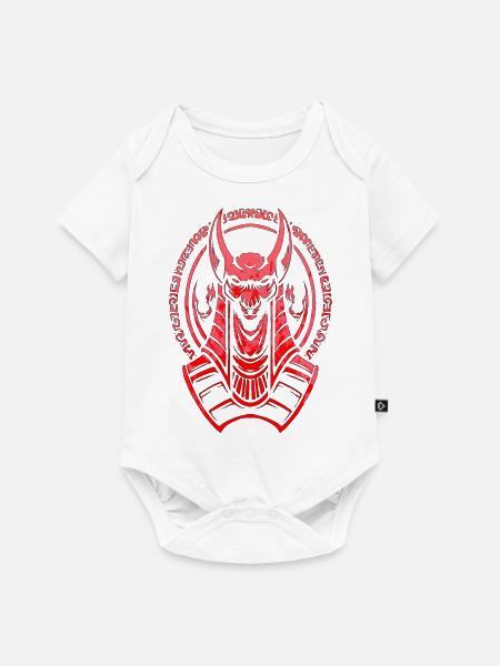 Ägypten-Hieroglyphe Nil-Flagge Pharao-Pyramide Kairo - Baby Premium Kurzarmbody - Weiß