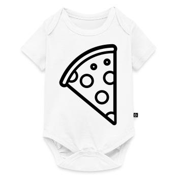 Pizza slice - Baby Premium short-sleeve bodysuit - white - Front