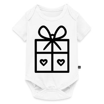 Gift icon box - Baby Premium short-sleeve bodysuit - white - Front