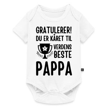 Félicitations, tu as été élu meilleur papa du monde - Body à manches courtes Premium Bébé - blanc - Devant