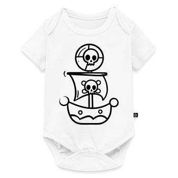 Bateau pirate - Body à manches courtes Premium Bébé - blanc - Devant