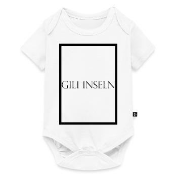 Gili Inseln, schlichter Statement Schriftzug - Baby Premium Kurzarmbody - Weiß - Vorne