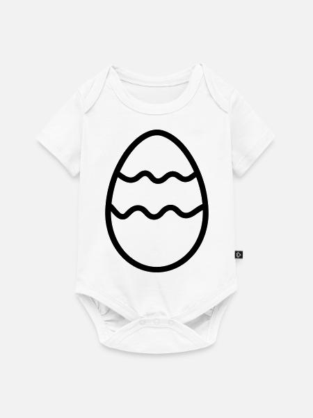 Osterei - Baby Premium Kurzarmbody - Weiß