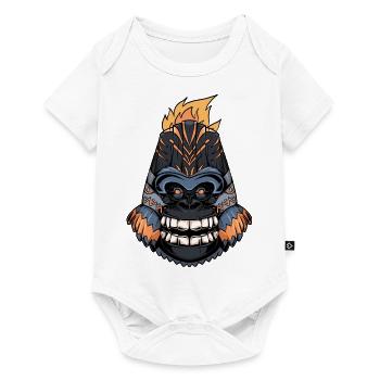 Tiki gorilla - Body à manches courtes Premium Bébé - blanc - Devant