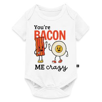 You're Bacon me Crazy - Baby Premium Kurzarmbody - Weiß - Vorne