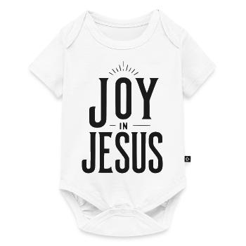 Freude an Jesus - Baby Premium Kurzarmbody - Weiß - Vorne
