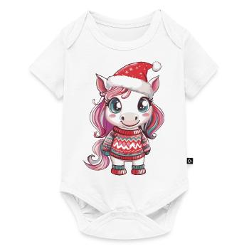 Unicorn Christmas - Baby Premium short-sleeve bodysuit - white - Front