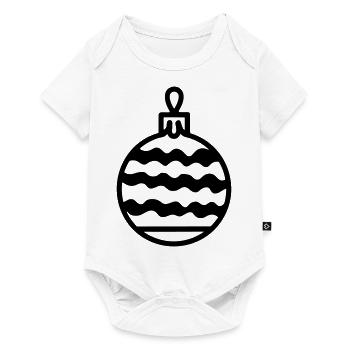 Weihnachtskugel - Baby Premium Kurzarmbody - Weiß - Vorne