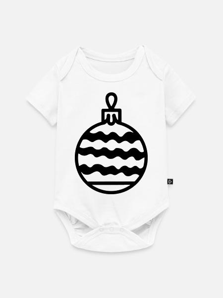 Weihnachtskugel - Baby Premium Kurzarmbody - Weiß