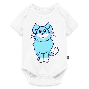 Pretty Cat Looking Happy Cheerful Smiling - Baby Premium short-sleeve bodysuit - white - Front