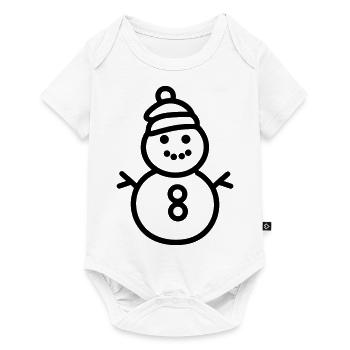 Snowman - Baby Premium short-sleeve bodysuit - white - Front