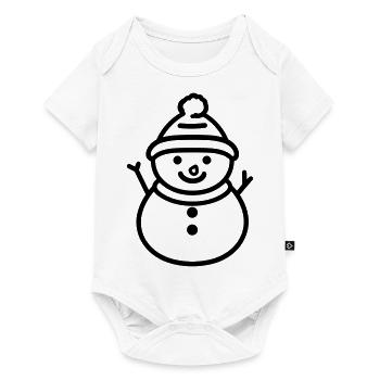 Snowman - Baby Premium short-sleeve bodysuit - white - Front