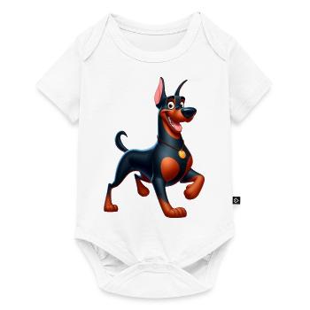 doberman 4 - Body à manches courtes Premium Bébé - blanc - Devant