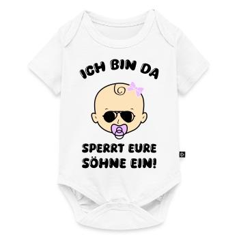 Baby girl locks up your sons - Baby Premium short-sleeve bodysuit - white - Front