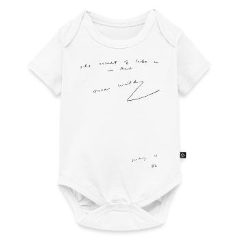 Secret Of Life In Black Ink - Baby Premium short-sleeve bodysuit - white - Front