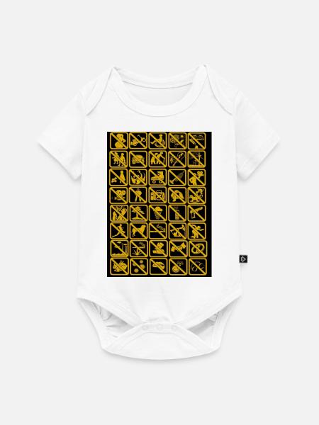 Alle Verbotene Coolness 1 - Baby Premium Kurzarmbody - Weiß