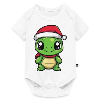 Turtle Christmas - Baby Premium short-sleeve bodysuit - white - Front