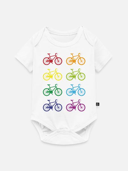 Bike - Baby Premium Kurzarmbody - Weiß