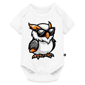 Owl Comic Cool - Baby Premium short-sleeve bodysuit - white - Front