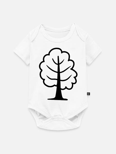Baum - Baby Premium Kurzarmbody - Weiß