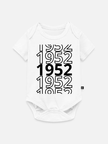 1952 1952 1952 - Baby Premium Kurzarmbody - Weiß