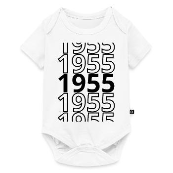 1955 1955 1955 - Body à manches courtes Premium Bébé - blanc - Devant