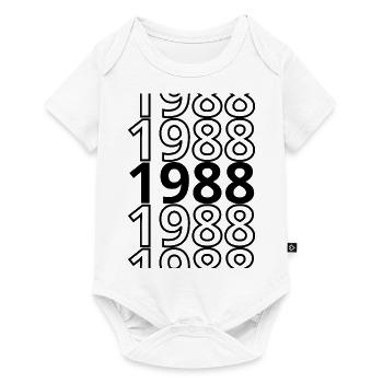 1988 1988 1988 - Body à manches courtes Premium Bébé - blanc - Devant