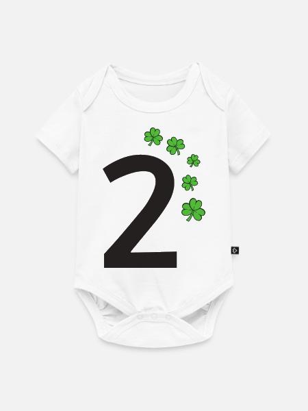 2 - Baby Premium Kurzarmbody - Weiß