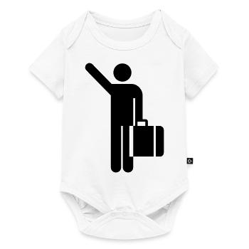 Hailing cab person - Baby Premium short-sleeve bodysuit - white - Front