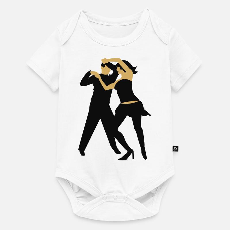 Danseur de salsa / salsa dancer (2c) - Body à manches courtes Premium Bébé - blanc