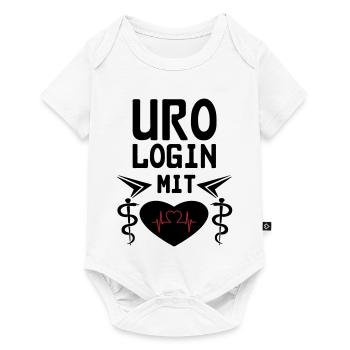 Urologin mit Herz Geschenk - Baby Premium Kurzarmbody - Weiß - Vorne