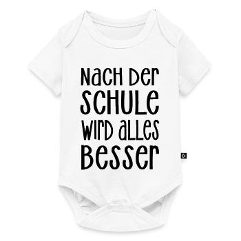 nach der Schule - Baby Premium Kurzarmbody - Weiß - Vorne