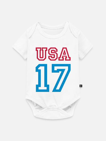 USA 2017 - Baby Premium Kurzarmbody - Weiß
