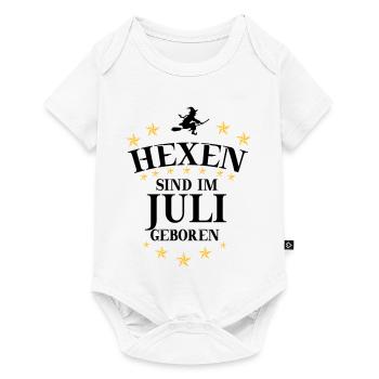 Sorcière juillet - Body à manches courtes Premium Bébé - blanc - Devant