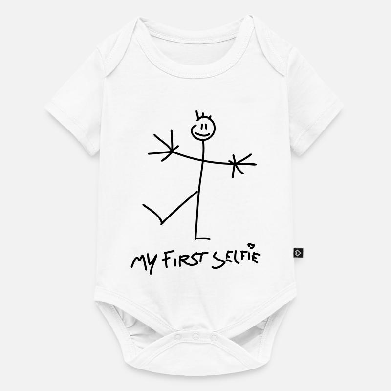 my first selfie - Body à manches courtes Premium Bébé - blanc