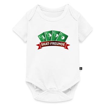 SkatFreunde grün-rot - Baby Premium Kurzarmbody - Weiß - Vorne