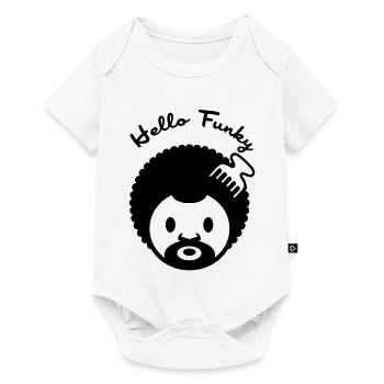 Hello funky - Baby Premium short-sleeve bodysuit - white - Front
