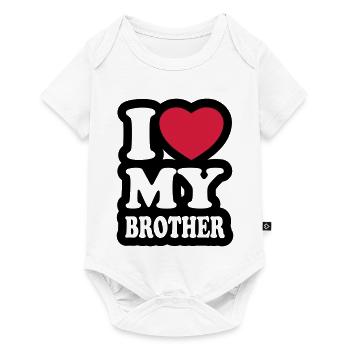 I love my brother - J'aime mon frère - Body à manches courtes Premium Bébé - blanc - Devant
