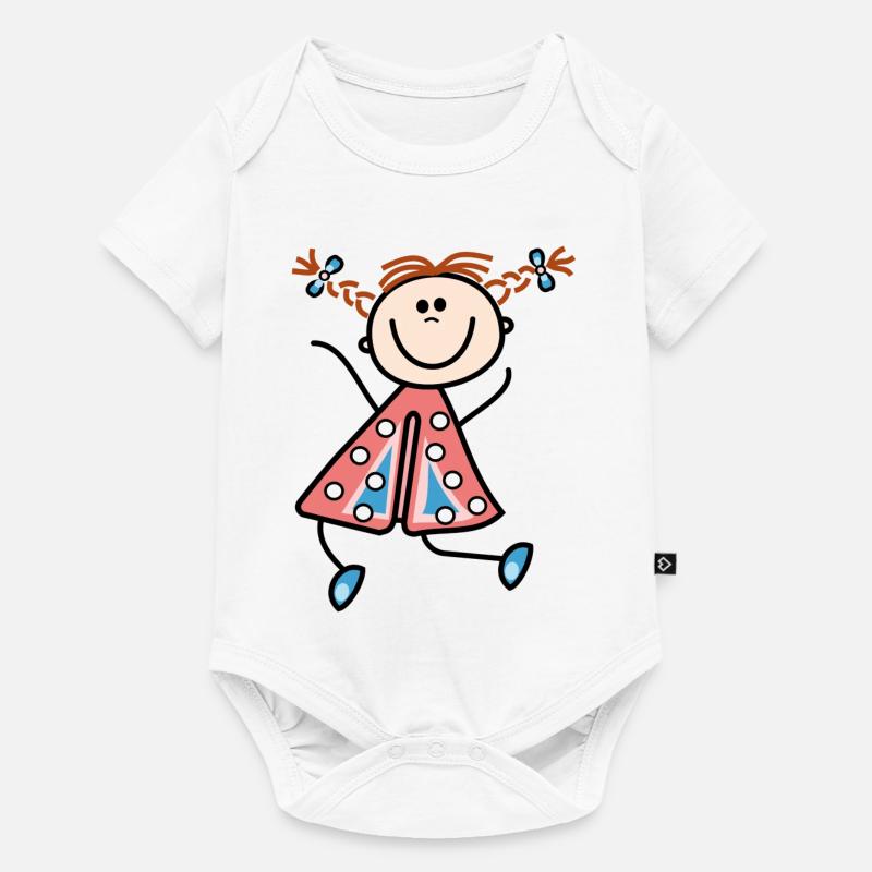 fille - Body à manches courtes Premium Bébé - blanc