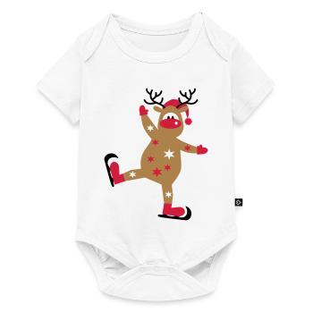 Jour de Noël - Body à manches courtes Premium Bébé - blanc - Devant