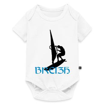 Planche à voile - Breizh - Body à manches courtes Premium Bébé - blanc - Devant