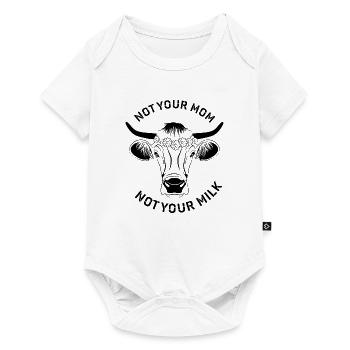 Not Your Mom Not Your Vegan Milk Statement - Baby Premium short-sleeve bodysuit - white - Front